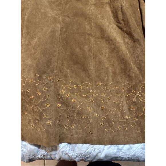 Prospor& Devine Leather Ground Floor Floor Floral Jacket Size M - Picture 10 of 10